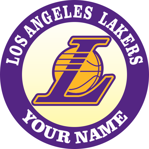 Los Angeles Lakers Customized Logo iron on paper